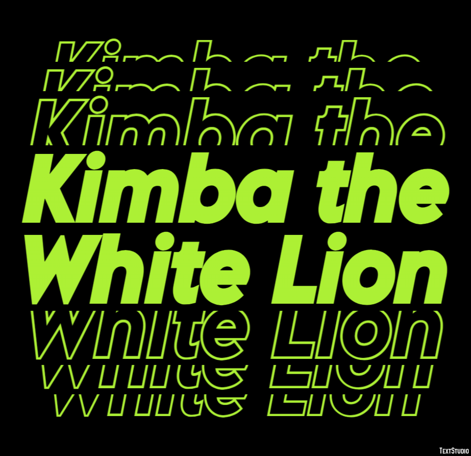 Kimba the White Lion Effet de Texte