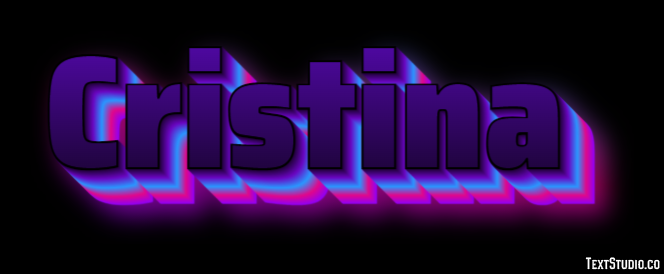 Cristina Text effect