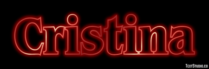 Cristina Text effect