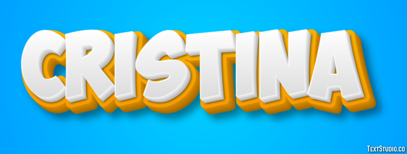 Cristina Text effect