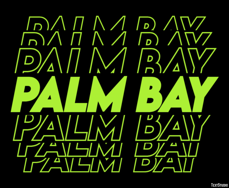 Palm Bay Efecto de Texto