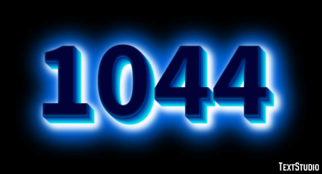 1044 Эффект текста