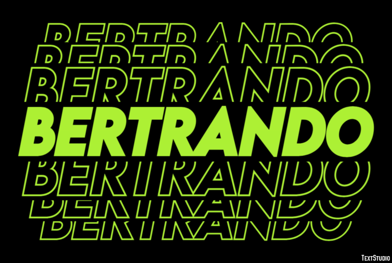 Bertrando Effetto testo