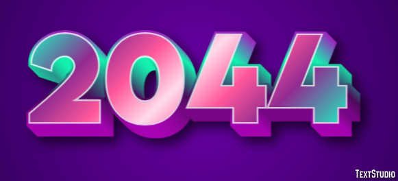 2044 Text Effect