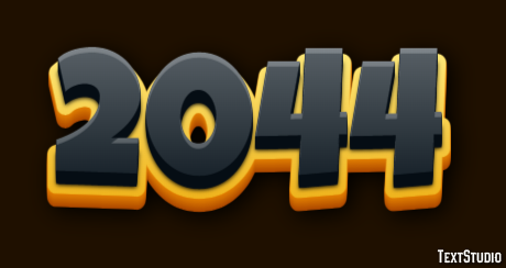 2044 Text Effect