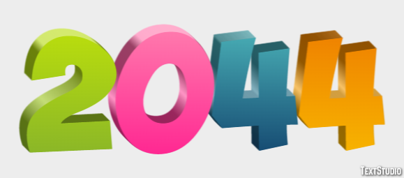 2044 Text Effect