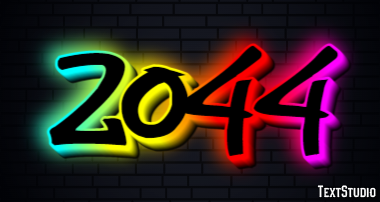 2044 Text Effect