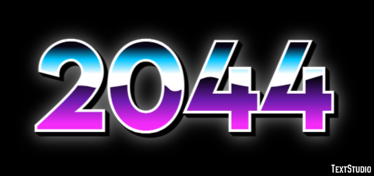 2044 Text Effect