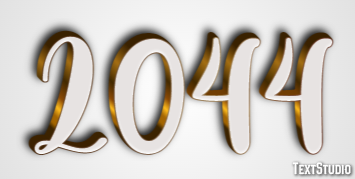 2044 Text Effect