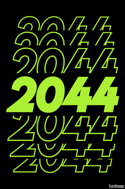 2044 Text Effect