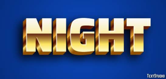 Night Text Effect