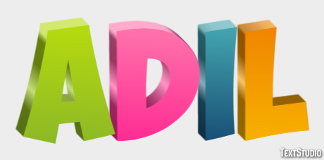 Adil Text effect
