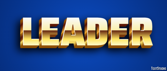Leader Text Effect