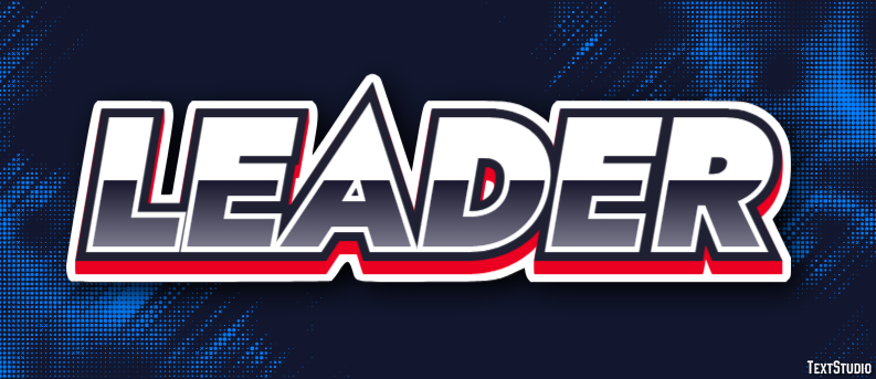 Leader Text Effect