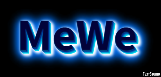 MeWe Efecto de texto