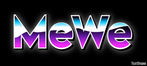 MeWe Эффект текста