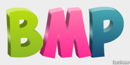 BMP Texteffekt