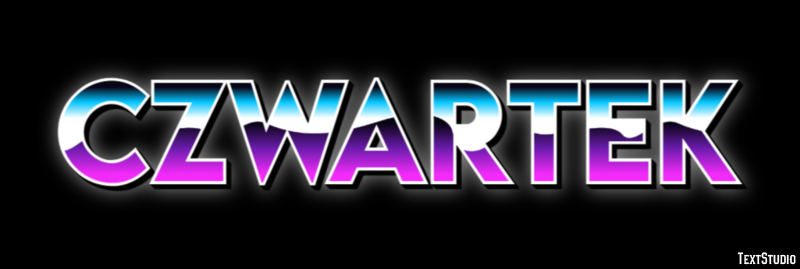 Czwartek テキスト効果