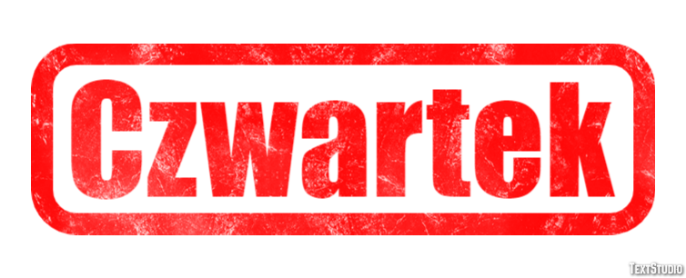 Czwartek Efekt tekstowy