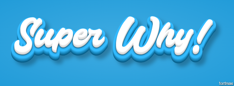 Super Why! Text Effect