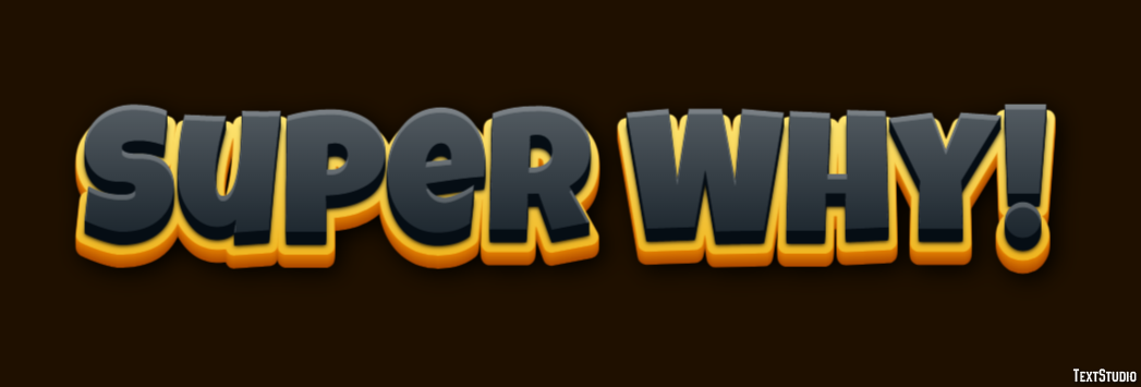 Super Why! Text Effect