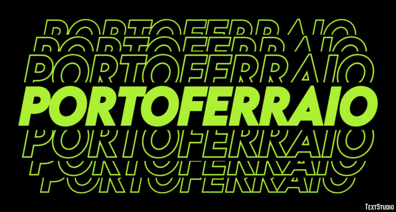 Portoferraio Efekt tekstowy