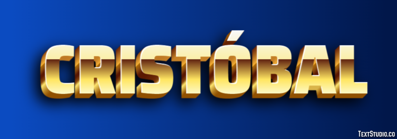 Cristóbal テキスト効果