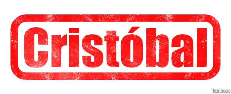 Cristóbal Efecto de texto