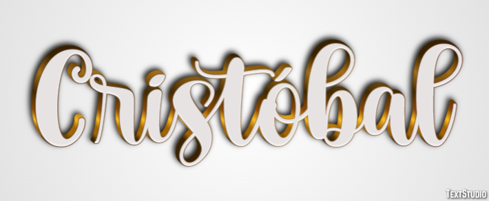 Cristóbal Efecto de texto