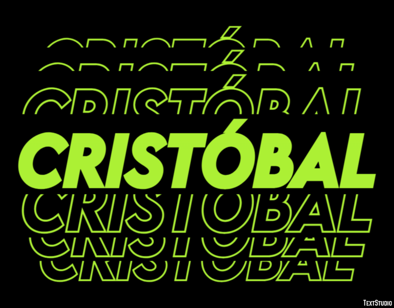 Cristóbal Efecto de Texto