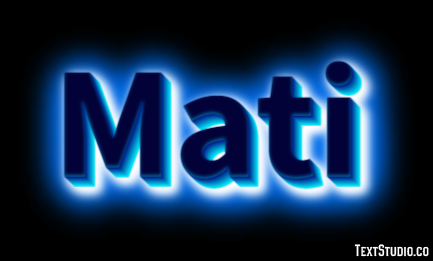 Mati Effetto testo