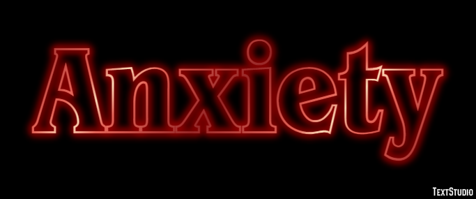 Anxiety Text effect