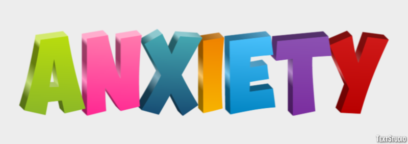 Anxiety Text effect