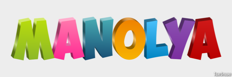 Manolya Effetto testo