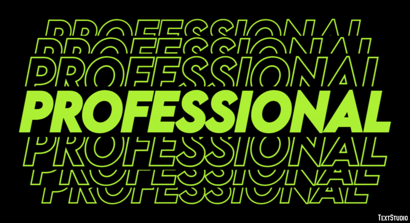 Professional Text Effect