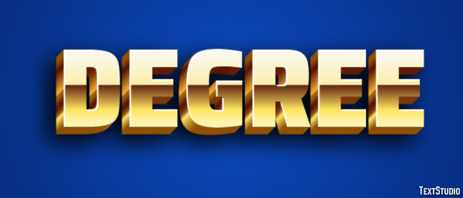 Degree Text Effect