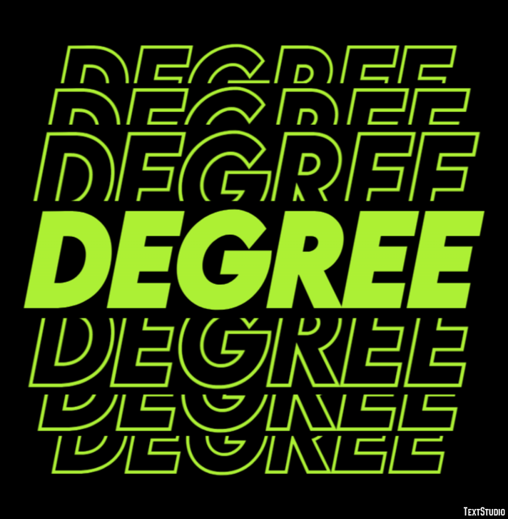 Degree Efecto de Texto