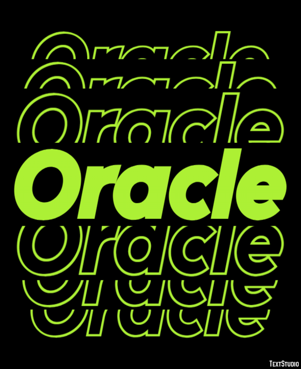 Oracle Texteffekt