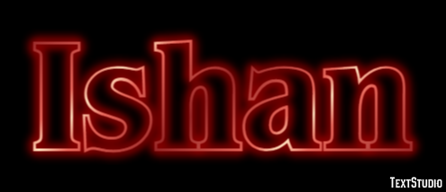 Ishan Эффект текста