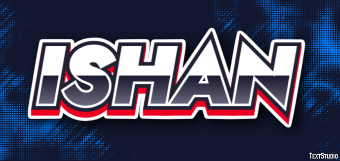Ishan Текстовый эффект