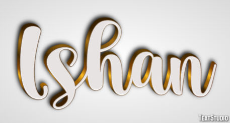 Ishan Текстовый эффект