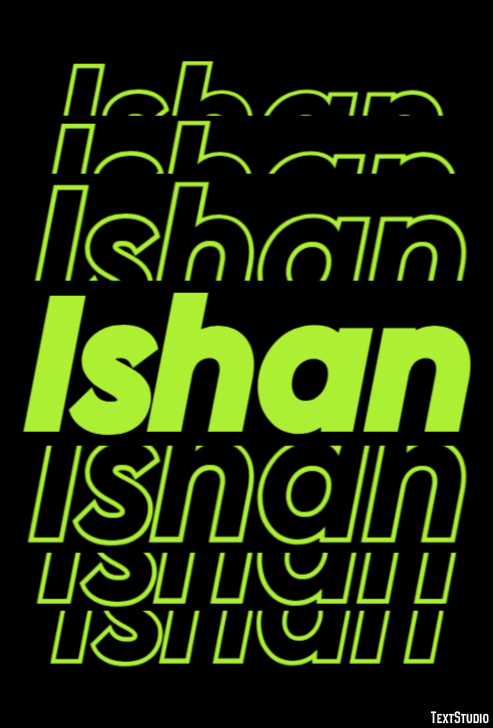 Ishan Эффект текста