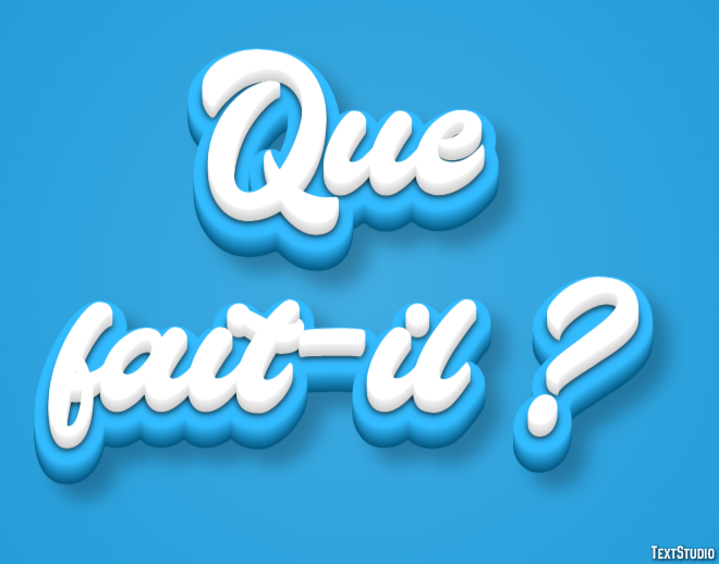 Que fait-il ? Effet de Texte