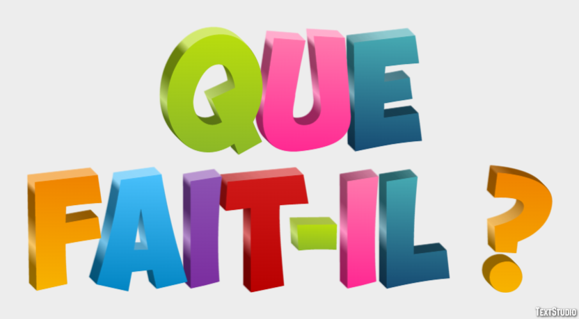 Que fait-il ? Effet de Texte