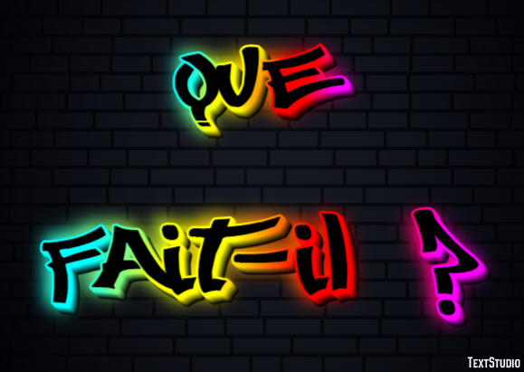 Que fait-il ? Effet de Texte
