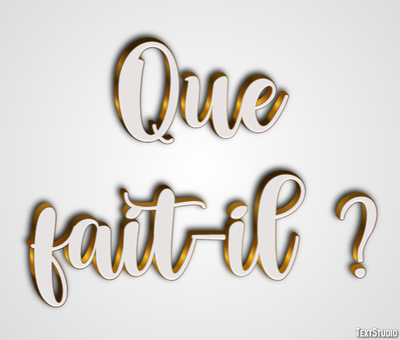 Que fait-il ? Effet de Texte