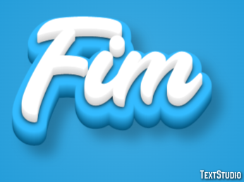 Fim Efeito de texto