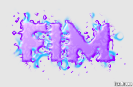 Fim Efeito de texto