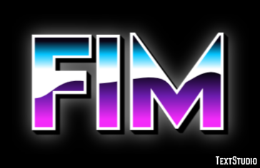 Fim Efeito de texto