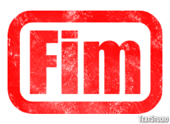 Fim Efeito de texto